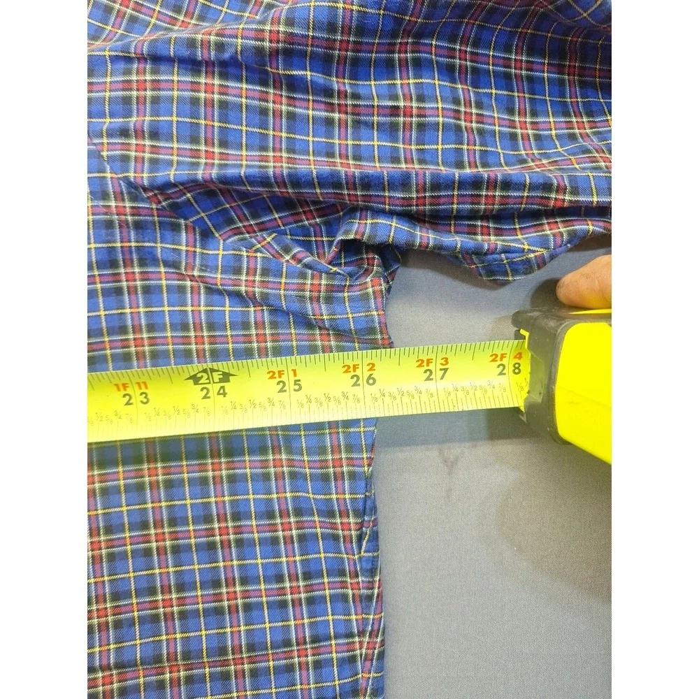 Polo Ralph Lauren Mens XL Blue Red Plaid Classic Fit Button Down Preppy Casual